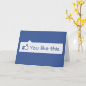 Carte Vous Aimez Ce Facebook Drôle (Fleur jaune)