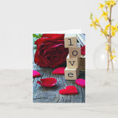 CARTE **VOUS AIMEZ*** MA VALENTINE FAVORITE (Fleur jaune)