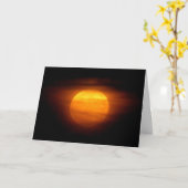 Carte Vous Aimez Sur La Lune Et De Retour ! (Fleur jaune)