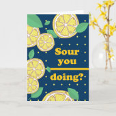 Carte Vous Aimez ? Tranches de citron vous vérifiant (Fleur jaune)