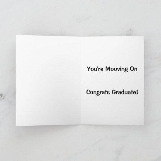 Carte Vous allez de l'avant - Félicats Diplômés ! (Intérieur)