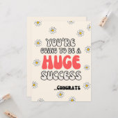 Carte vous allez être un grand succès (Devant/Arrière en situation)