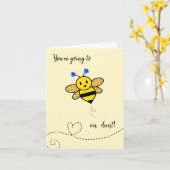 Carte Vous allez être une tante - félicitations (Fleur jaune)