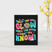 Carte Vous Allez Gluire Quand Vous Montrez Ce Que Vous C (Fleur jaune)