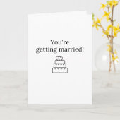 Carte Vous allez vous marier (Fleur jaune)