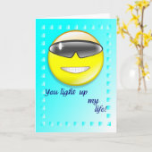 Carte Vous allumez ma vie (Fleur jaune)