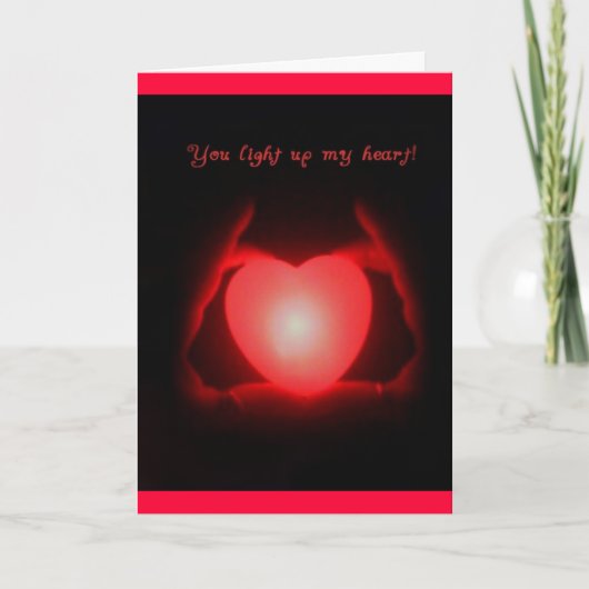 Carte Vous Allumez Mon Coeur (Devant)