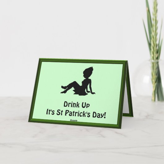 Carte Vous aurez besoin d'un collègue et shamrock irland (Dos)