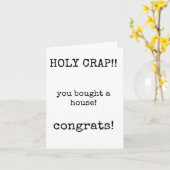 Carte Vous avez acheté une maison, pendaison de crémaill (Fleur jaune)