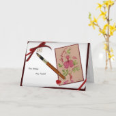 Carte Vous avez brisé mon coeur (Fleur jaune)