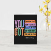 Carte Vous Avez Ce Dont Stress Rock Le Jour De Test (Fleur jaune)