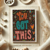 Carte Vous Avez Ce Fun Folk Encouragement Stylish