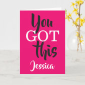 Carte Vous Avez Ce Nom Personnalisé (Fleur jaune)