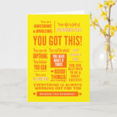 Carte Vous Avez Ce Sunshine Encouragement (Fleur jaune)