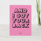 Carte Vous avez ceci! accueil d'encouragement personnali (Dos)