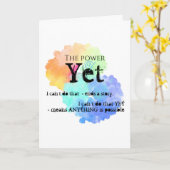 Carte Vous avez ceci, encouragement (Fleur jaune)