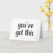 Carte Vous avez ceci : Inspirant, Simple Pep-Talk, 2 (Fleur jaune)