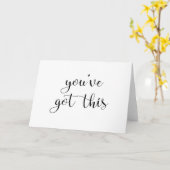 Carte Vous avez ceci : Inspirant, Simple Pep-Talk, 3 (Fleur jaune)