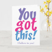 Carte Vous Avez Cette Encouragement (Fleur jaune)