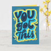 Carte Vous Avez Cette Motivation (Fleur jaune)