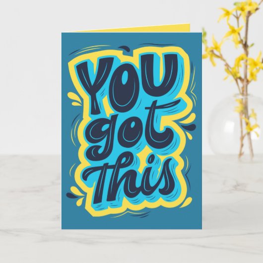 Carte Vous Avez Cette Motivation (Fleur jaune)