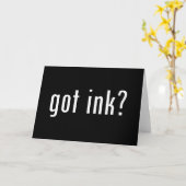 Carte vous avez de l'encre ? (Fleur jaune)