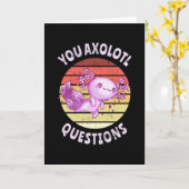 Carte Vous avez des questions axolotales (Fleur jaune)