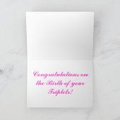 Carte Vous avez des triplets (Intérieur)