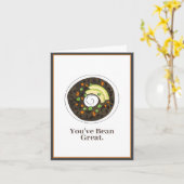 Carte Vous avez été un grand Merci de soupe aux haricots (Fleur jaune)