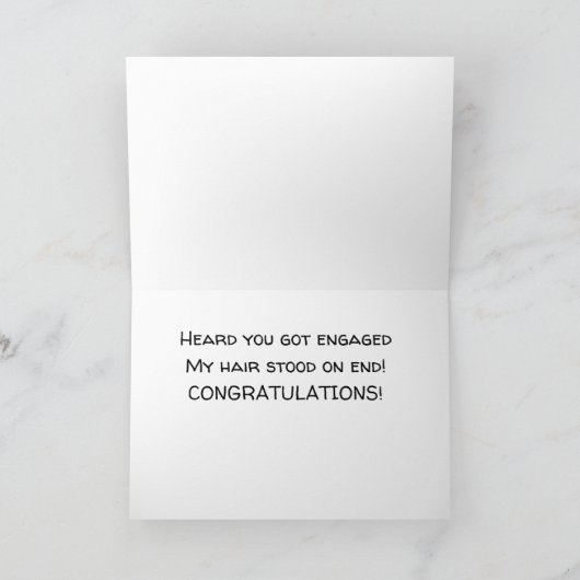 CARTE VOUS AVEZ EU ***ENGAGÉ*** FÉLICITATIONS** (Intérieur)