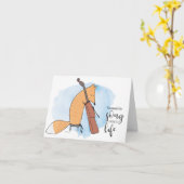 Carte Vous avez fait de la chanson la vie (Fleur jaune)