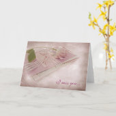 Carte Vous avez manqué (Fleur jaune)