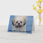 Carte Vous avez manqué (Fleur jaune)