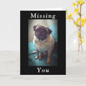 Carte Vous avez manqué (Fleur jaune)