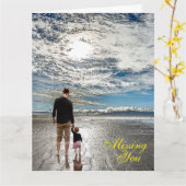 Carte Vous avez manqué (Fleur jaune)