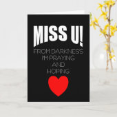 Carte Vous avez manqué (Fleur jaune)