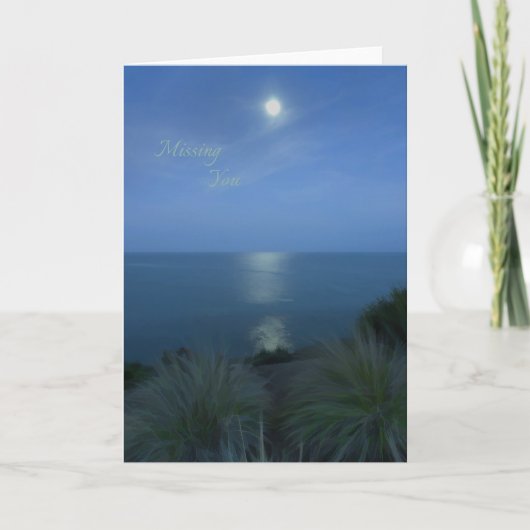 Carte Vous avez manqué au clair de lune (Devant)