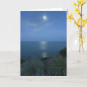 Carte Vous avez manqué au clair de lune (Fleur jaune)