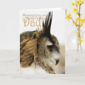 Carte Vous avez manqué sur fête des pères papa, Eagle Ow (Fleur jaune)