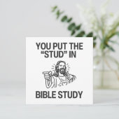 Carte Vous Avez Mis "Stud" Dans L'Étude De La Bible (Debout devant)