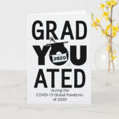 Carte Vous avez obtenu votre diplôme pendant la pandémie (Fleur jaune)