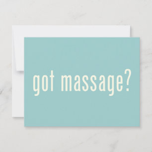 Carte Vous avez reçu un massage ?