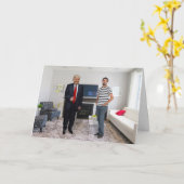 Carte Vous avez rencontré le Président Donald Trump que (Fleur jaune)