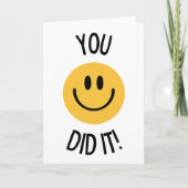 Carte Vous avez réussi (Devant)