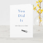 Carte Vous avez réussi Félicitations de sobriété (Fleur jaune)