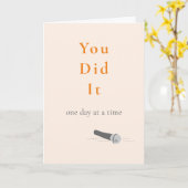 Carte Vous avez réussi l'anniversaire des dix ans de sob (Fleur jaune)