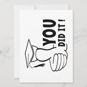 Carte Vous avez réussi ou vous avez obtenu le diplôme,