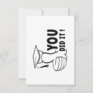 Carte Vous avez réussi ou vous avez obtenu le diplôme,
