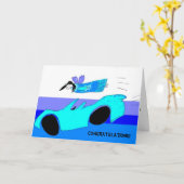 Carte vous avez réussi votre test de conduite ! (Fleur jaune)