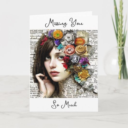 Carte Vous avez tellement manqué (Devant)